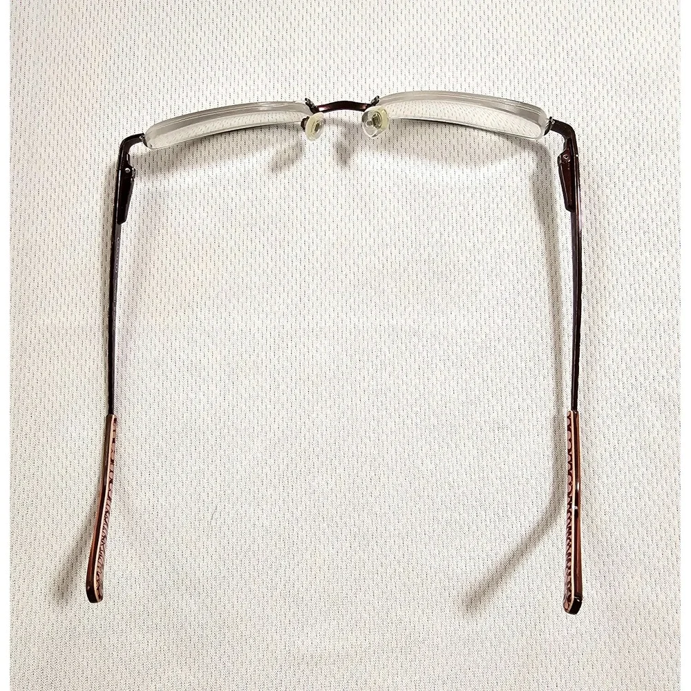 COACH DANA 130 Burgundy Authentic Eyeglasses Half Rim 50mm 